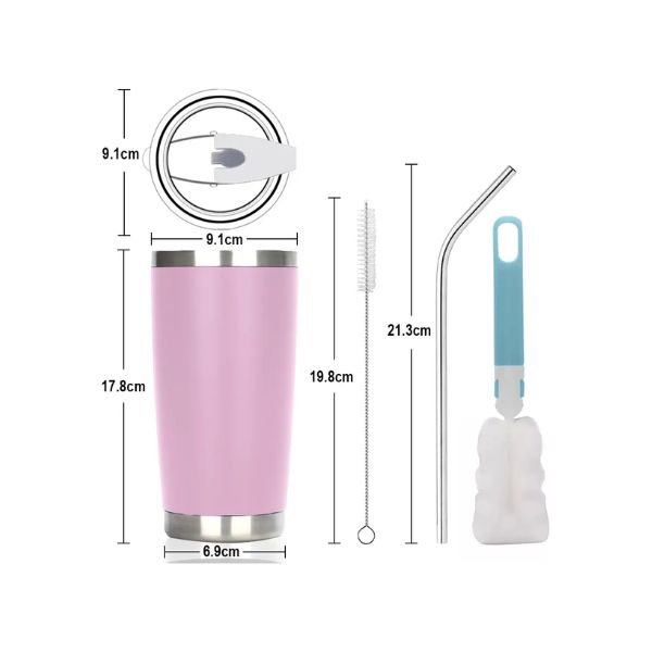 Vaso Térmico de 20 oz - Violeta Claro - Imagen 2