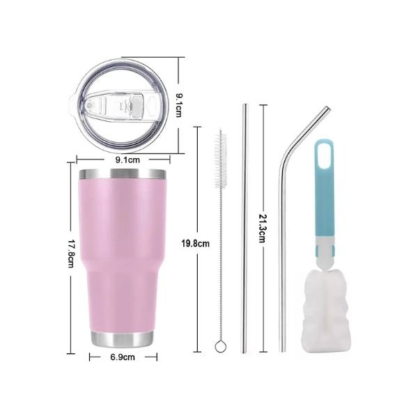 Vaso Térmico de 30 oz - Violeta Claro - Imagen 2