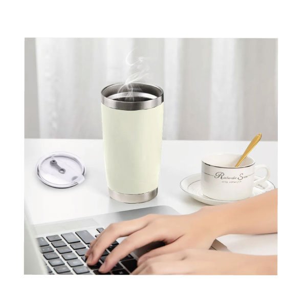 Vaso Térmico de 20 oz - Crema - Imagen 7