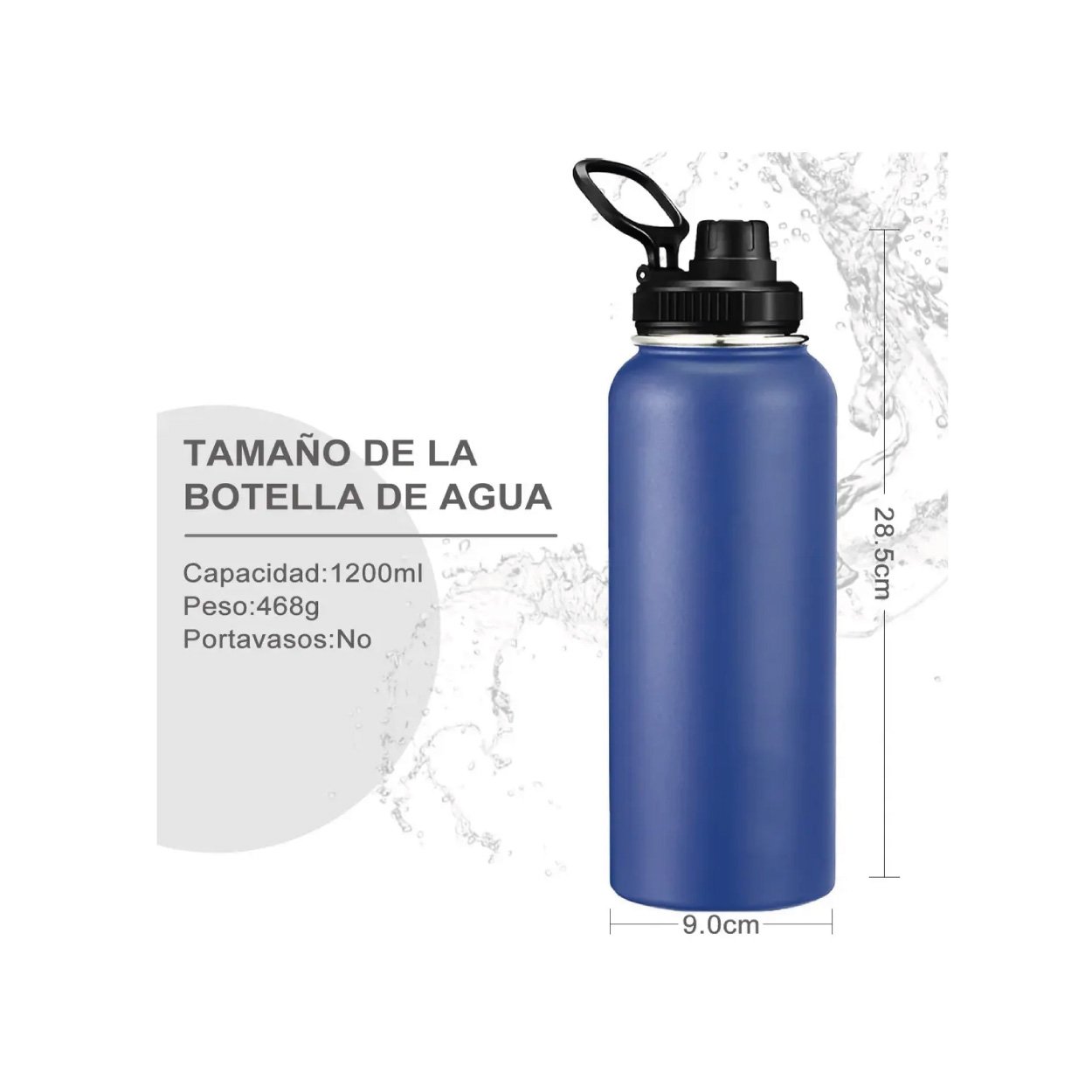 Botella Térmica de 40 oz - Azul - Imagen 3