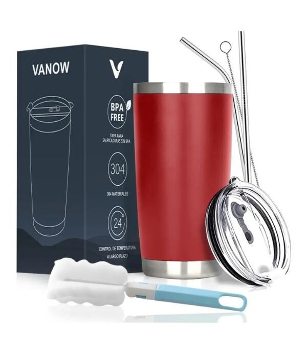 termo 20 oz rojo