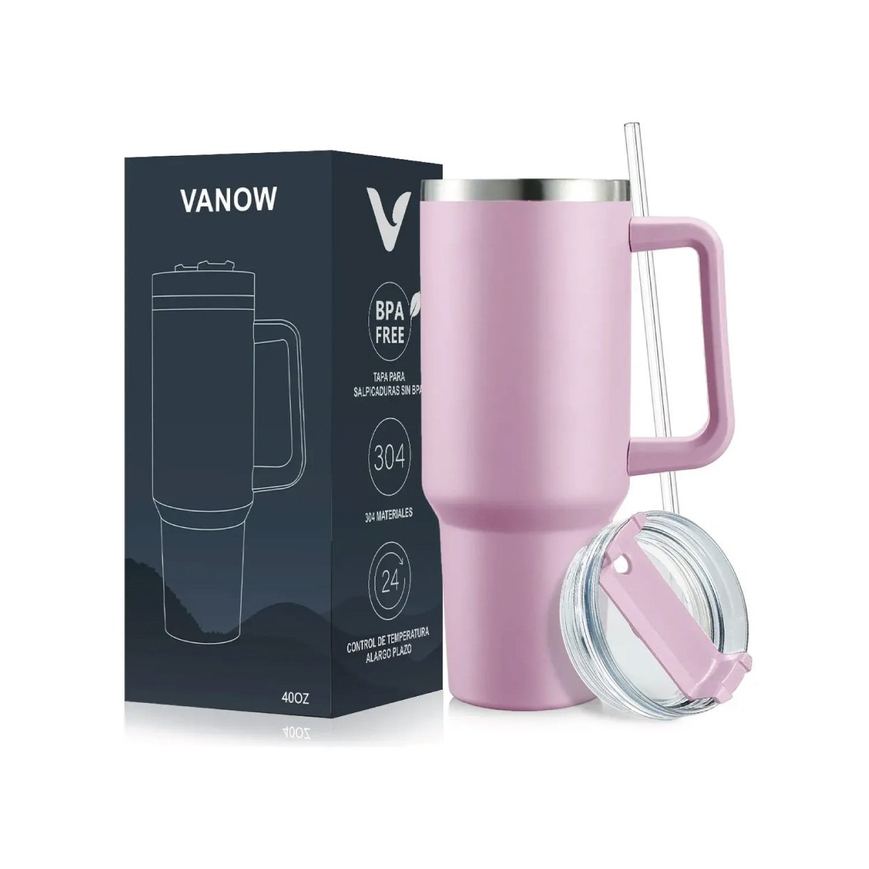 Vaso Térmico de 40 oz - Violeta Claro