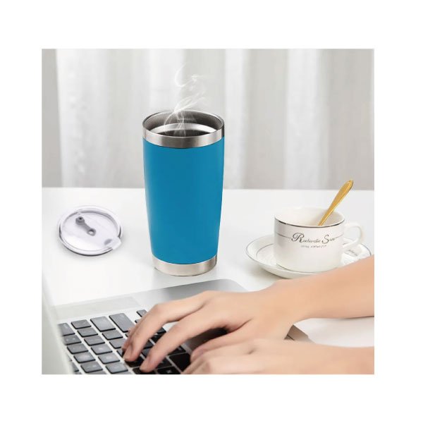 Vaso Térmico de 20 oz - Azul Claro - Imagen 7