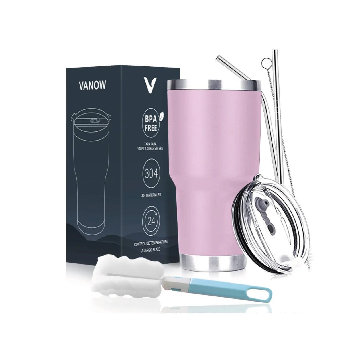 Vaso Térmico de 30 oz - Violeta Claro