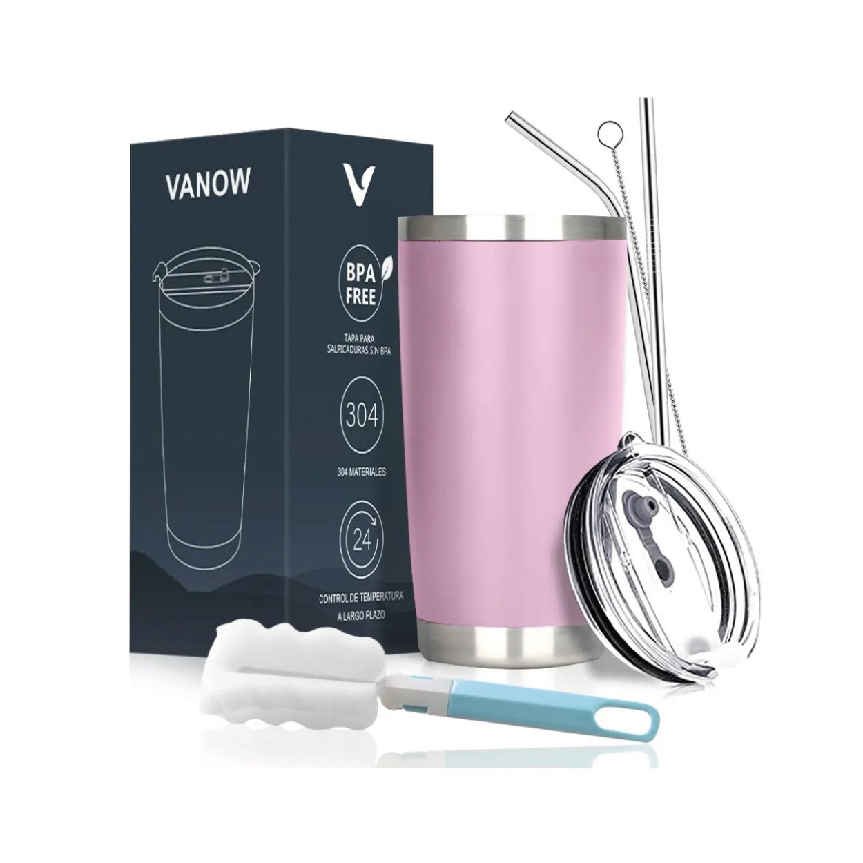 Vaso Térmico de 20 oz - Violeta Claro