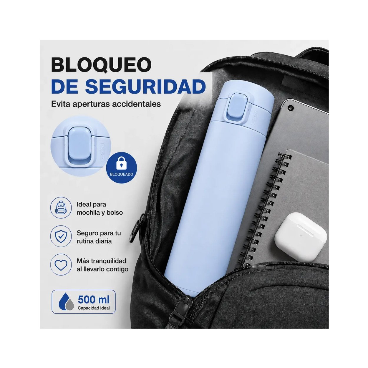Termos 15 Oz Azul - Imagen 6
