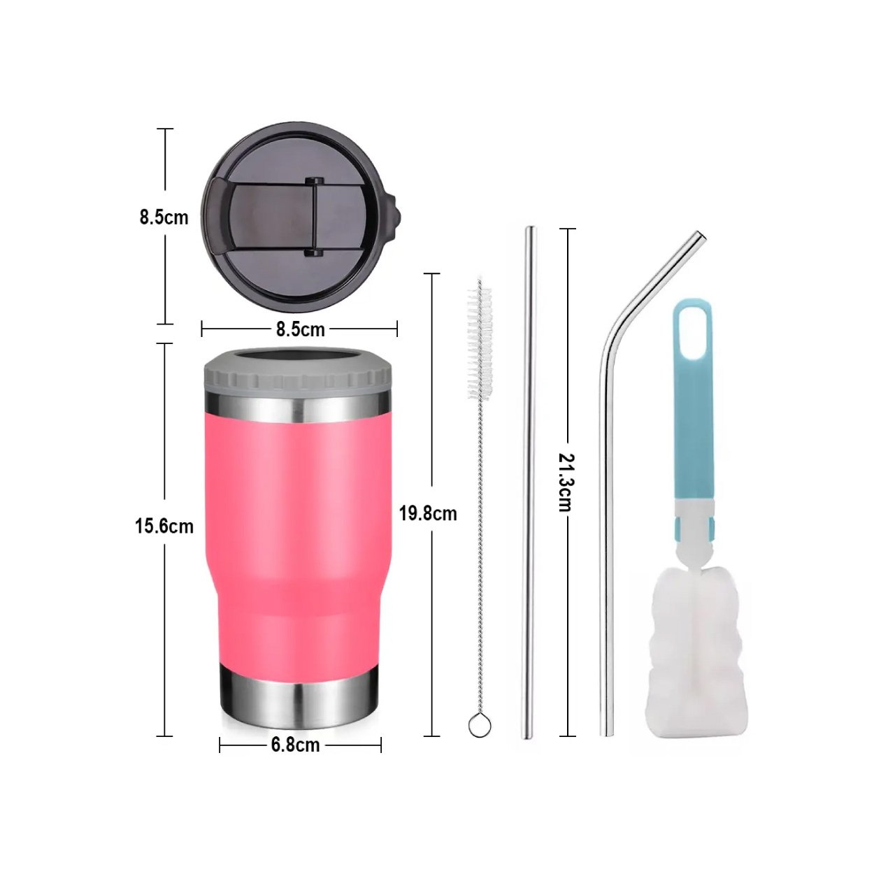 Portalatas Térmico De 14 oz Carmesí - Imagen 2