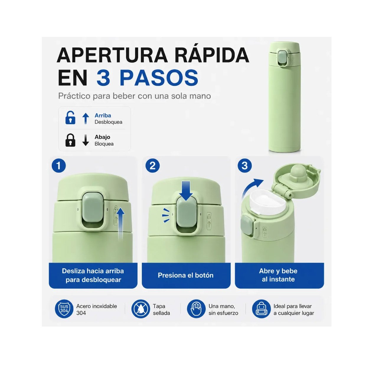 Termos 15 Oz Verde - Imagen 2