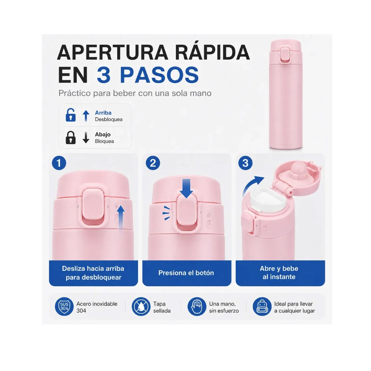 Termos 15 Oz Rosa - Imagen 3