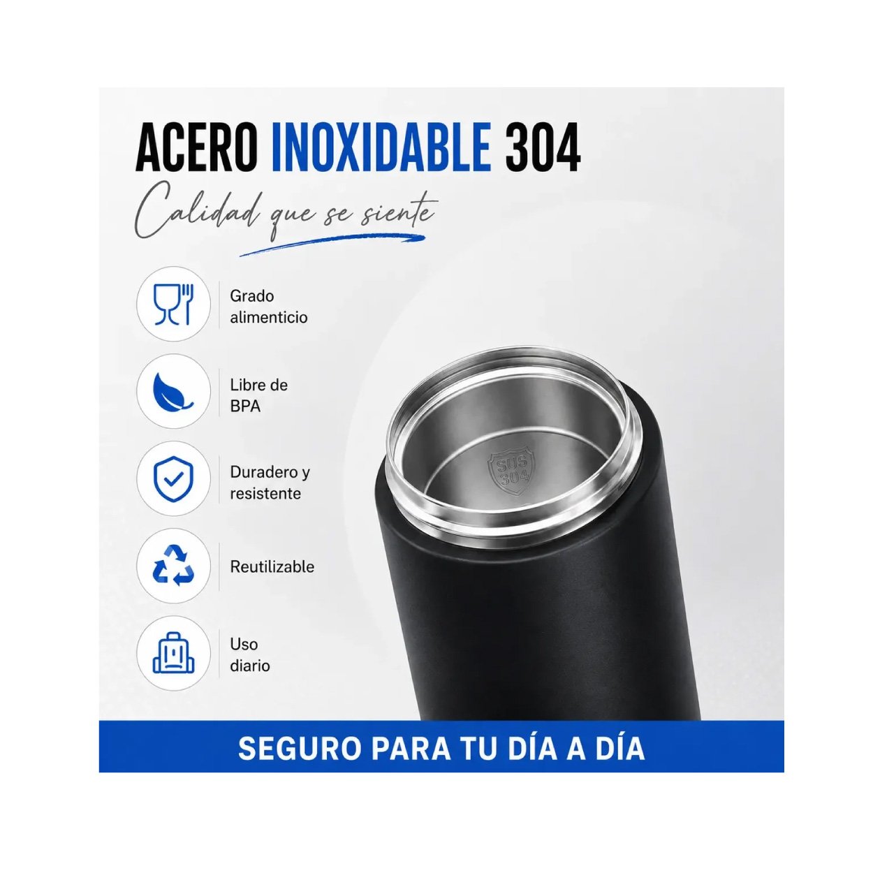 Termos 15 Oz Negro - Imagen 4