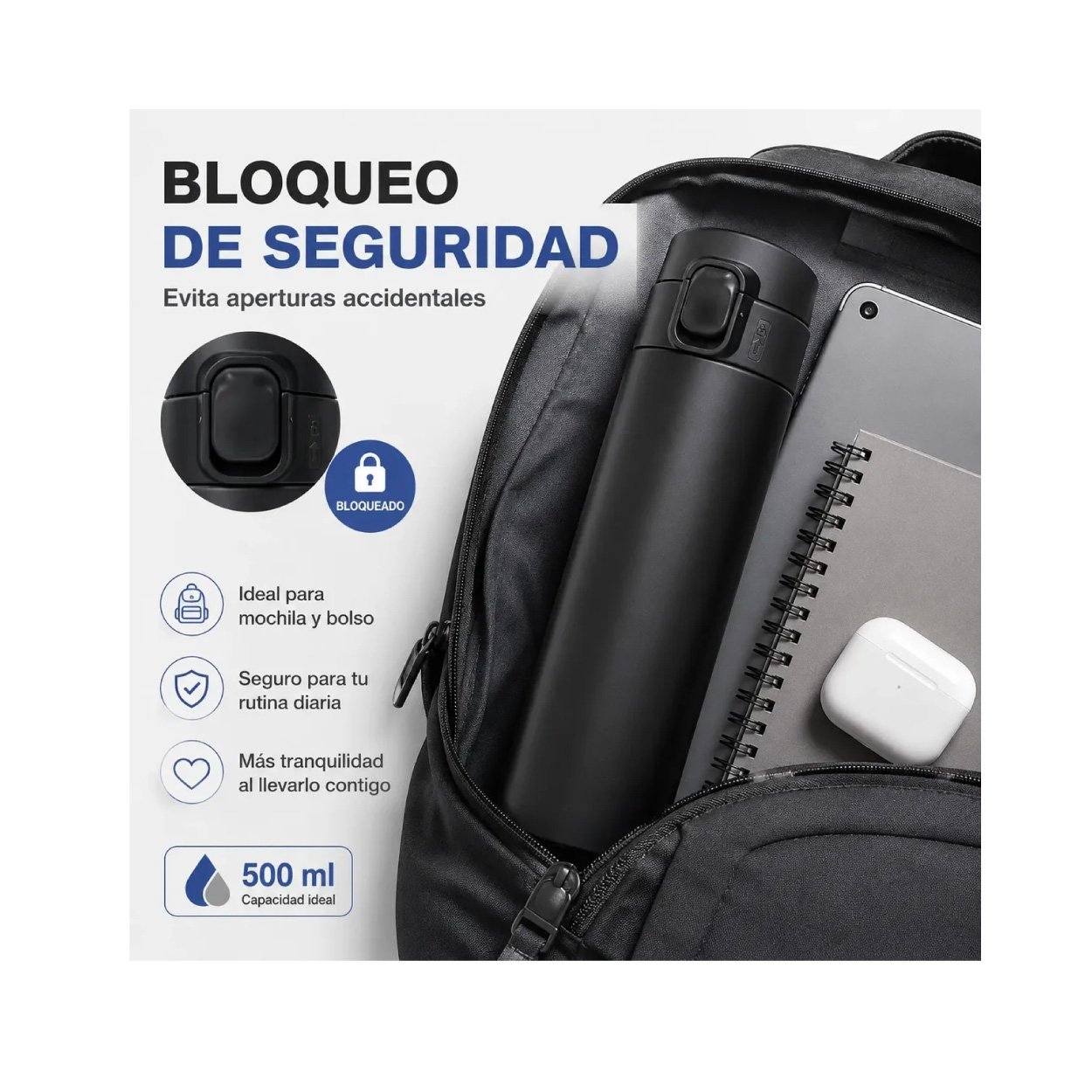 Termos 15 Oz Negro - Imagen 6