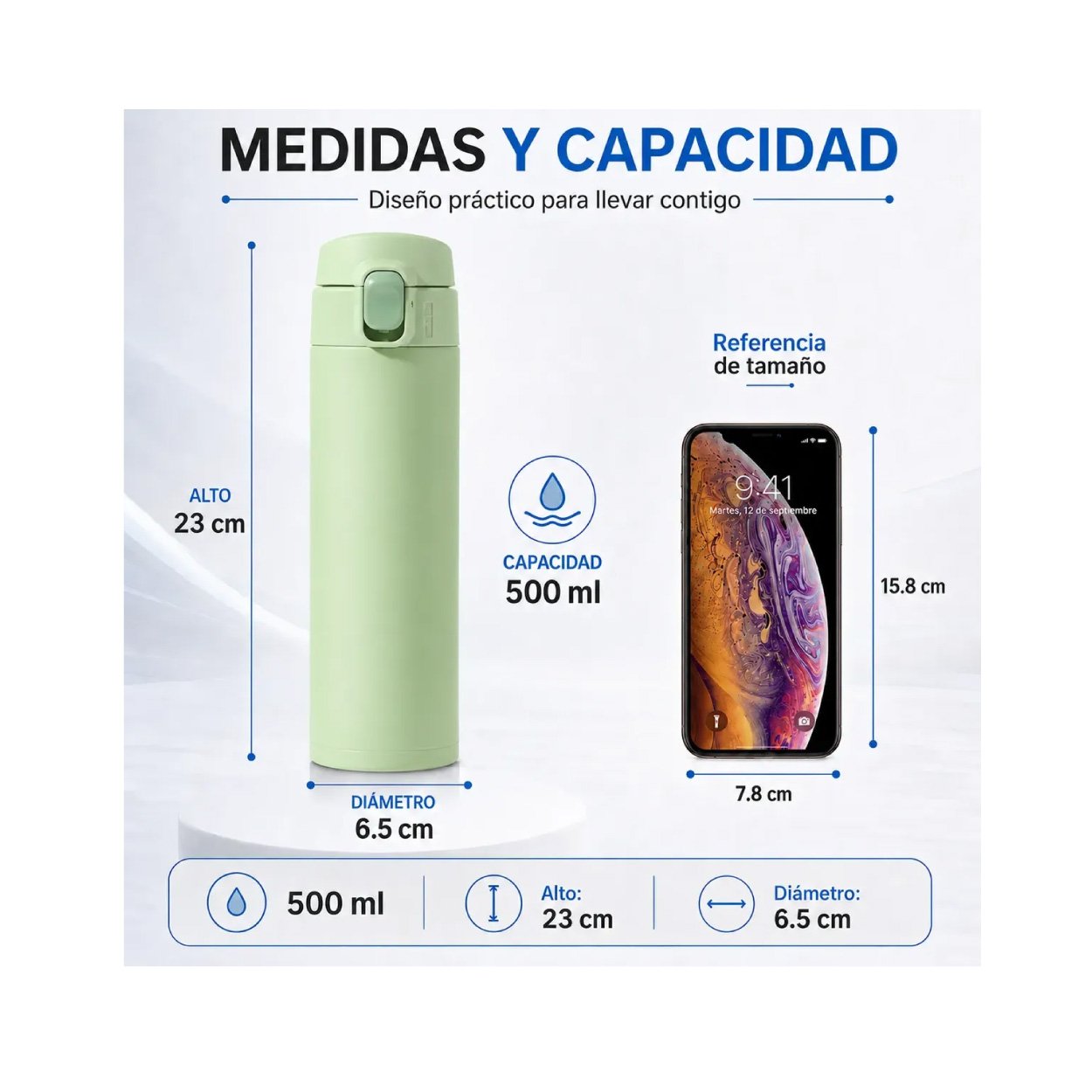Termos 15 Oz Verde - Imagen 7